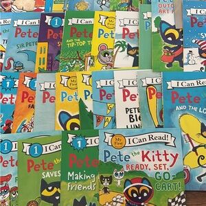15-book Pete the Cat  I Can Read Books collection my first reading random pick